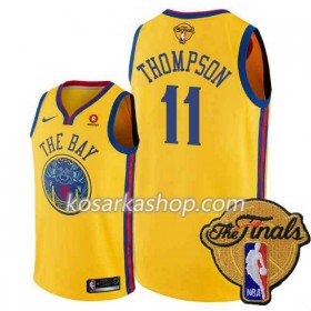 Dres Golden State Warriors Klay Thompson 11 2018 NBA Finals Patch Nike Žuti City Edition Swingman